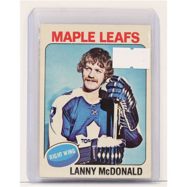 1975 LANNY MCDONALD HOCKEY CARD