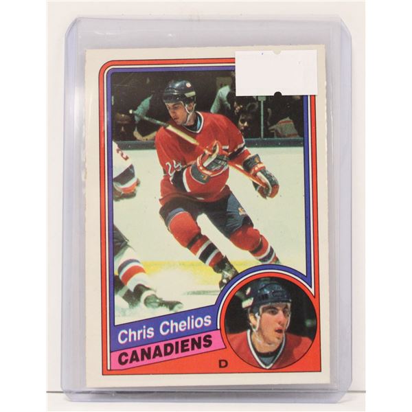 1984 CHRIS CHELIOS ROOKIE CARD
