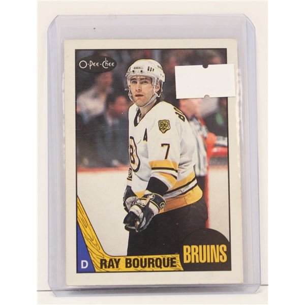 1987 RAY BOURQUE HICKEY CARD