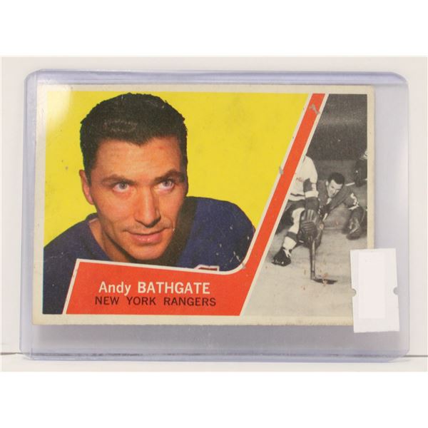 1963 ANDY BATHGATE HOCKEY CARD