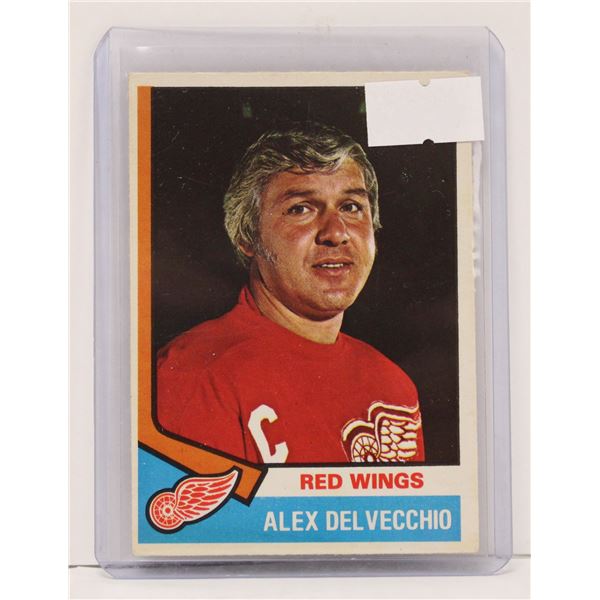 1974 OPC ALEX DELVECCHIO HOCKEY CARD