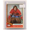 Image 1 : 1974 KEN DRYDEN HOCKEY CARD