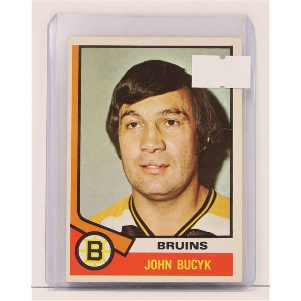 1974 JOHNNY BUCYK HOCKEY CARD