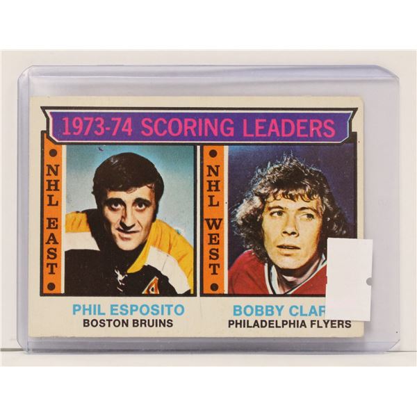 1974 PHIL ESPOSITO HOCKEY CARD OPC