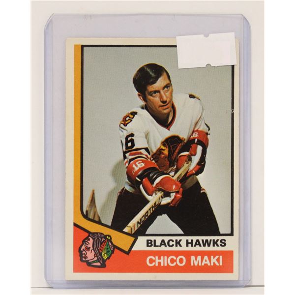 1974 CHICO MAKI HOCKEY CARD OPC