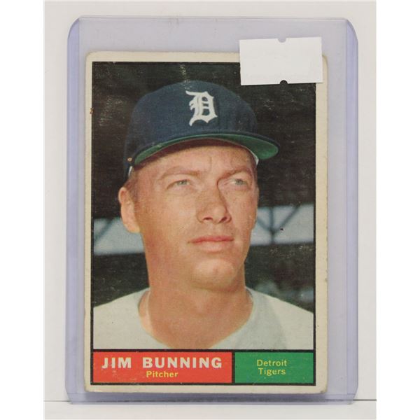1961 JIM BUNNING BASEBALL CARD