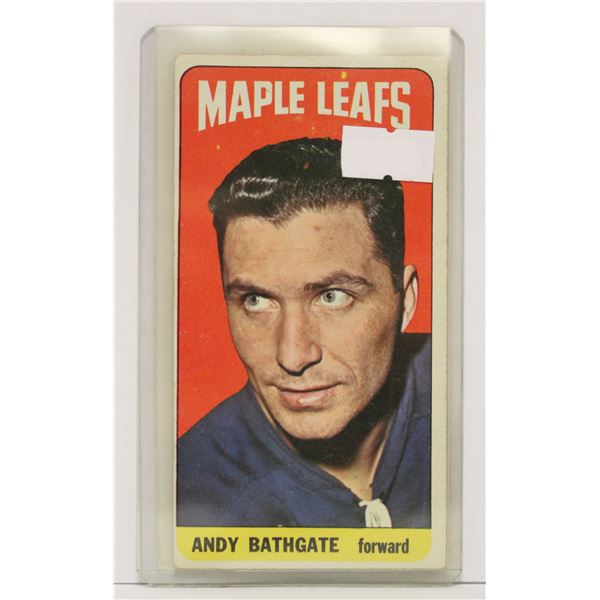 1964 TOPPS ANDY BATHGATE TALL BOY HOCKEY
