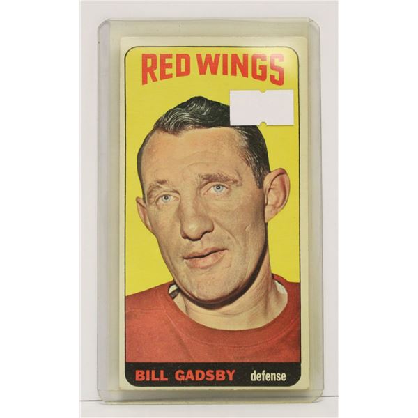 1964 TOPPS BILL GADSBY TALL BOY HOCKEY