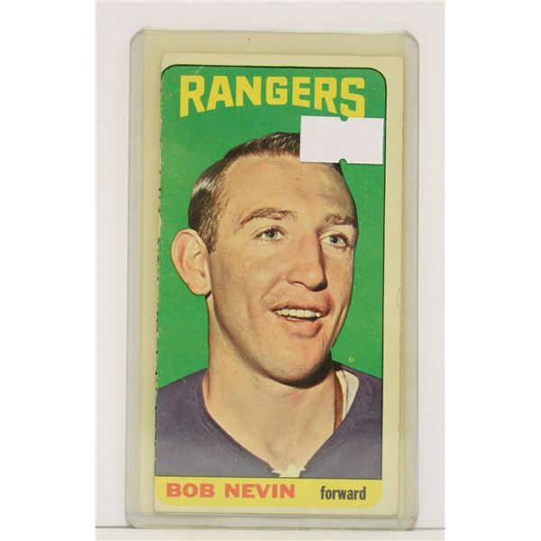 1964 BOB NEVIN TALL BOY HOCKEY CARD