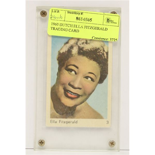 1960 DUTCH ELLA FITZGERALD TRADING CARD