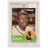 Image 1 : 1963 HANK AARON BASEBALL CARD
