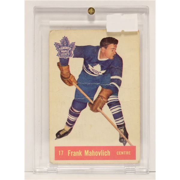 1957-58 FRANK MAHOVOLICH  PARKHURST ROOKIE