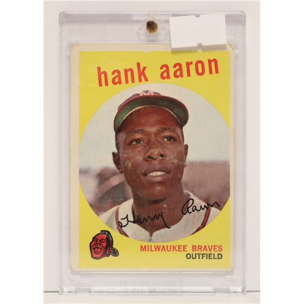 1959 HANK AARON BASEBALL CARD