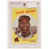 Image 1 : 1959 HANK AARON BASEBALL CARD