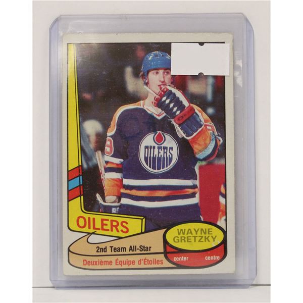 1980 WAYNE GRETZKY ALL STAR HOCKEY CARD OPC