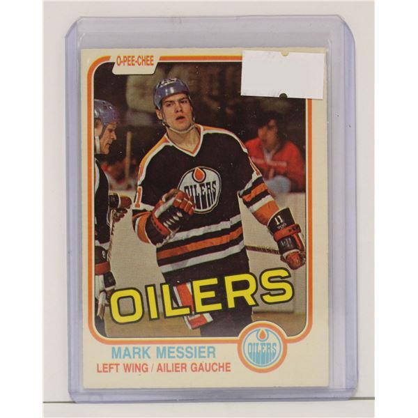 1981 MARK MESSIER OPC HOCKEY CARD