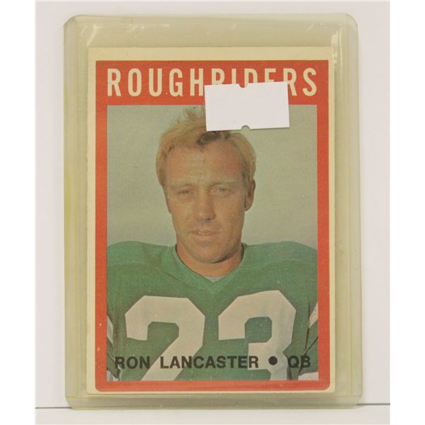 1971 RON LANCASTER CFL FOOTBALL CARD