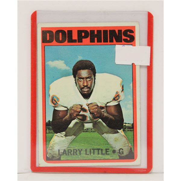 1972 TOPPS LARRY LITTLE ROOKIE CARD NFL