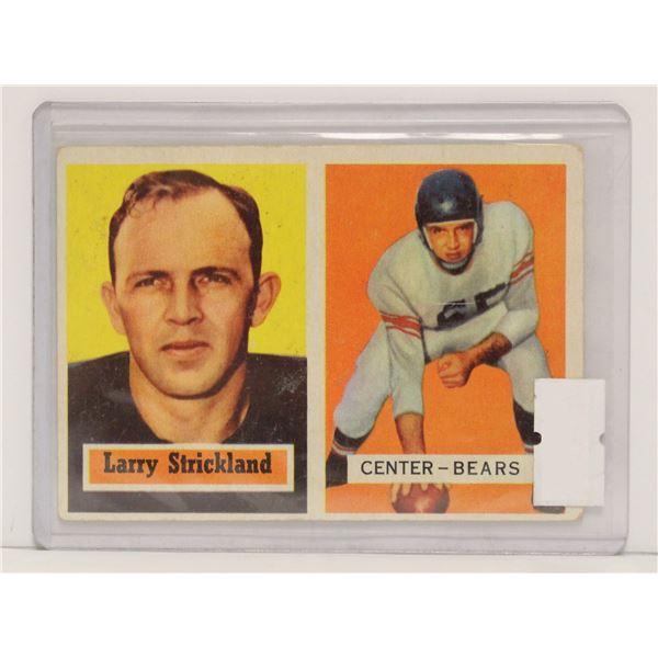 1957 TOPPS LARRY STRICKLAND FOOTBALL CARD