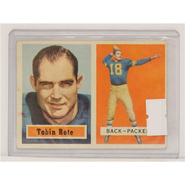 1957 TOPPS TOBIN ROTE FOOTBALL CARD