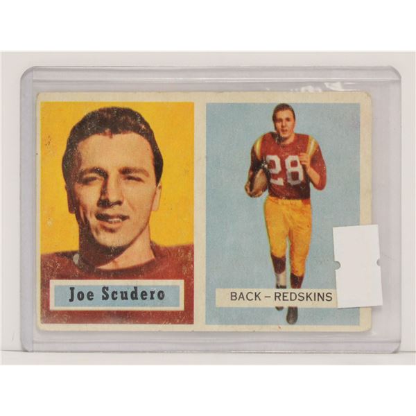 1957 TOPPS JOE SCUDERO FOOTBALL CARD
