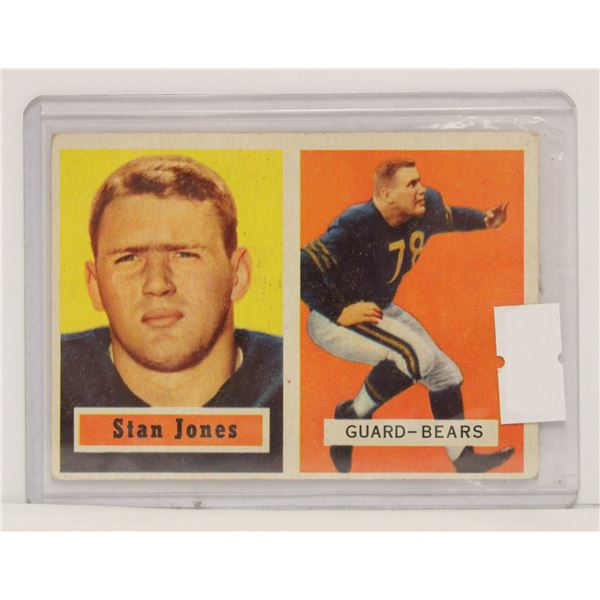 1957 TOPPS STANLEY JONES HOF FOOTBALL CARD
