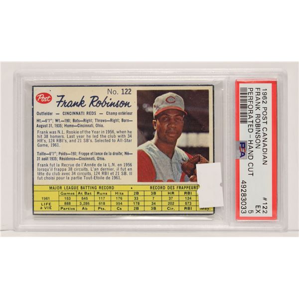 1962 POST FRANK ROBINSON BASEBALL CARD