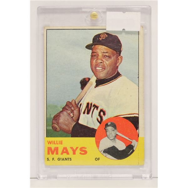 1963 TOPPS WILLIE MAYS BASEBALL CARD
