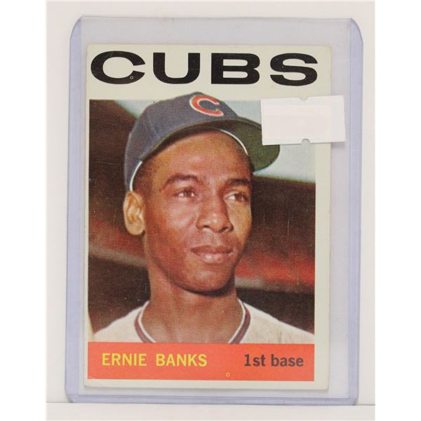 1964 TOPPS ERNIE BANKS BASEBALL CARD