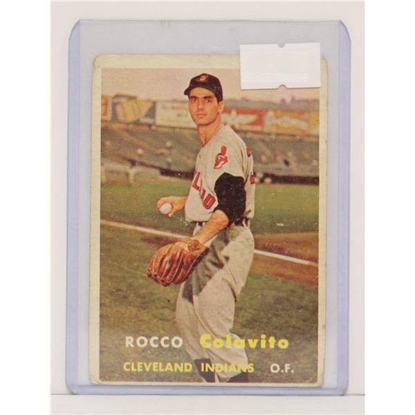 1957 TOPPS ROCCO COLAVITO ROOKIE CARD