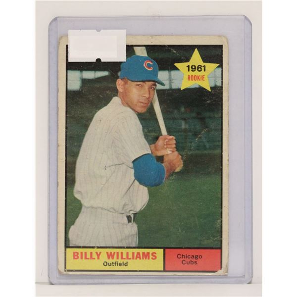 1961 TOPPS BILLY WILLIAMS BASEBALL CARD