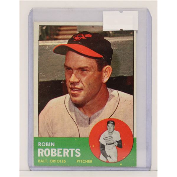 1963 ROBIN ROBERTS BASEBALL CARE