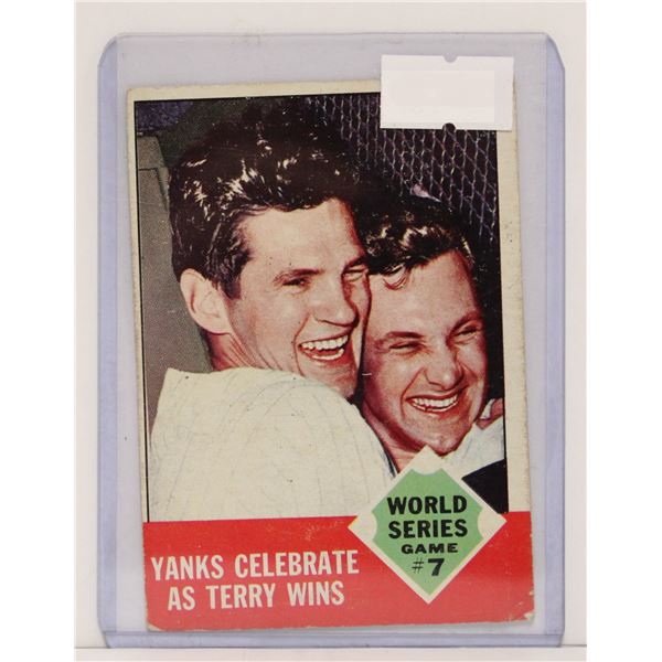 1963 TOPPS WORLD SERIES CARD
