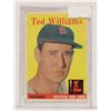 Image 1 : 1958 TOPPS TED WILLIAMS BASEBALL CARD