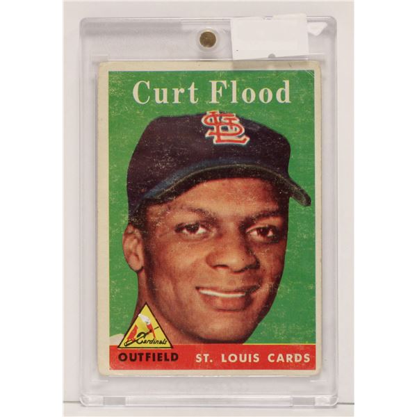 1958 TOPPS CURT FLOOD ROOKIE CARD