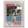 Image 1 : 1974 NOLAN RYAN BASEBALL CARD