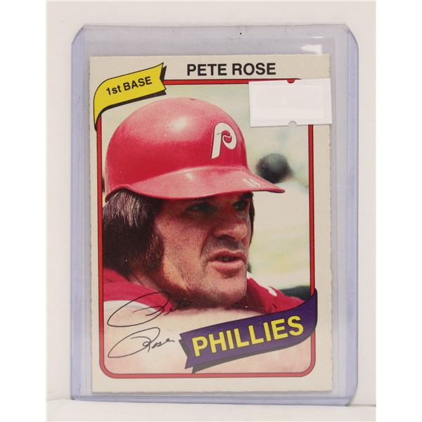 1980 PETE ROSE BASEBALL CARD