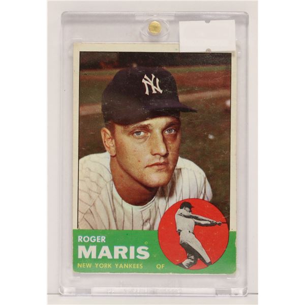 1963 ROGER MARRIS BASEBALL CARD