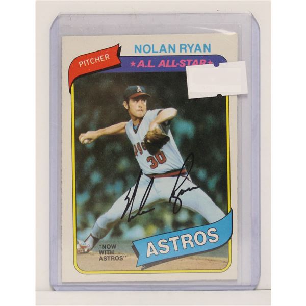 1980 NOLAN RYAN BASEBALL CARD OPC