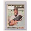 Image 1 : 1970 WILLIE MCCOVEY BASEBALL CARD