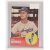 Image 1 : 1963 TOPPS DON DRYSDALE BASEBALL CARD