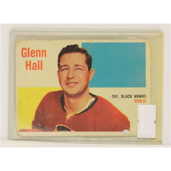 1960-61 GLENN HALL HOCKEY CARD