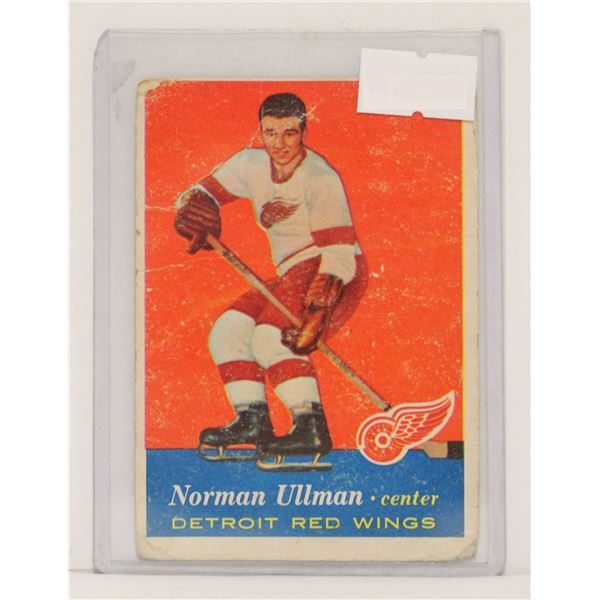 1957-58 TOPPS NORM ULLMAN ROOKIE CARD