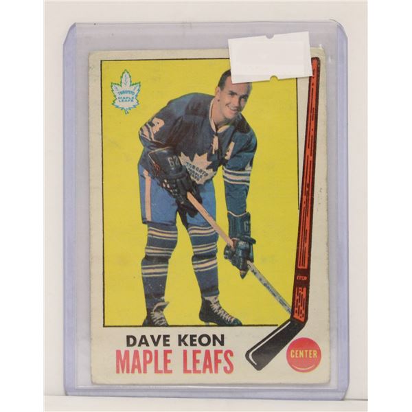 1969-70 DAVE KEON HOCKEY CARD