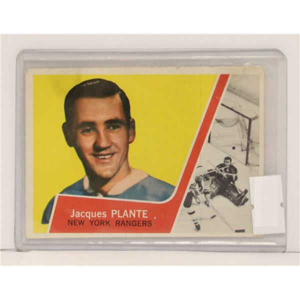 1963-64 JACQUES PLANTE HOCKEY CARD