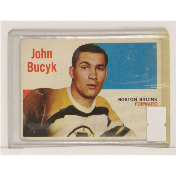 1960-61 JOHNNY BUCYK HOCKEY CARD