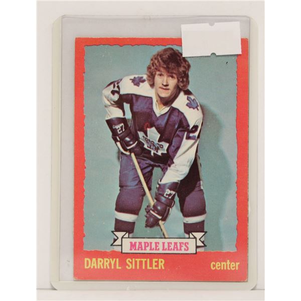 1973-74 DARRYL SITTLER HOCKEY CARD