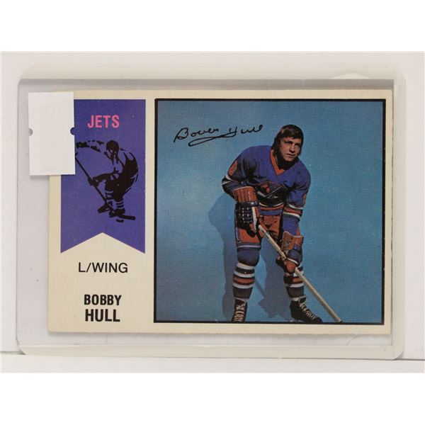 1974 WHL BOBBY HULL HOCKEY CARD