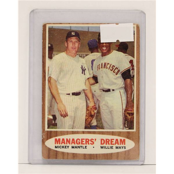 1962 TOPPS MICKEY MANTLE CARD