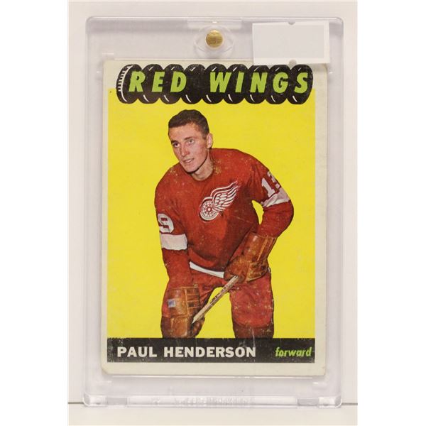 1965 PAUL HENDERSON ROOKIE CARD